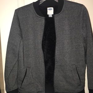 Old Navy Boys Sherpa lined Bomber Sz L (10-12)
